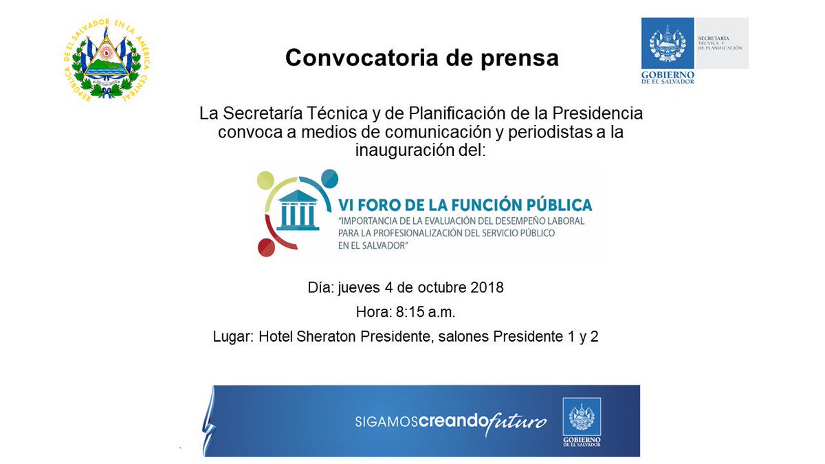 Este día, por sexto año, SETEPLAN realiza el Foro de la Función Pública, en donde se abordará  la importancia de la evaluación del desempeño laboral para la profesionalización del servicio público en el país.