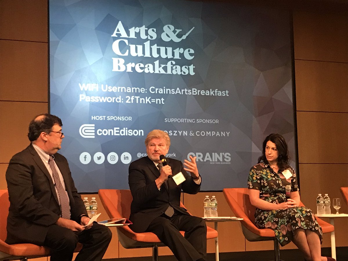 Our very own @ArtsCEOLynch sharing some of the innovative and successful marketing &amp; engagement strategies we use #crainsevents #artsbiz