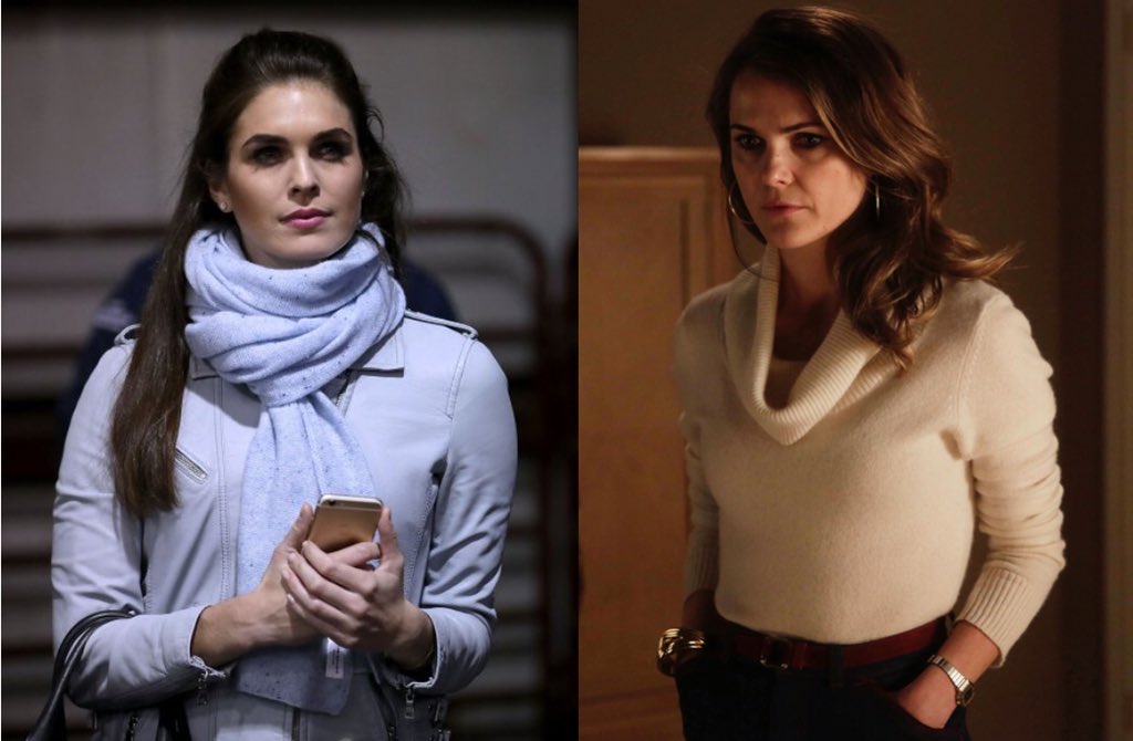 I'll < ahem > recruit Elizabeth Jennings to play Hope Hicks