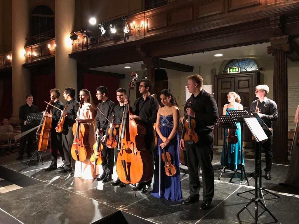 FlorianLeonhard's tweet photo. Last night's #LGTyoungsoloists debut UK #concert, at @StJohnsSmithSq. This fantastic ensemble's first ever concert back in 2013 was performed on instruments from #FLFV and we were so excited to introduce these superb #musicians to #London last night! @LGTvestra @LGT_Group https://t.co/vtGsWb3drl