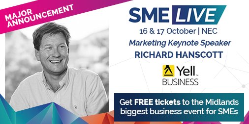 Festival of Enterprise (@enterpriseexpos) on Twitter photo Excited to have <a href="/YellBusiness/">Yell Business</a> speaking at @SMELiveEvents in two weeks time.
Great session on; How your business marketing needs to adapt in our constantly changing world.
Still time to register for your free tickets at sme-live.co.uk
#SMEs, #SMELiveExpo Excited to have <a href="/YellBusiness/">Yell Business</a> speaking at @SMELiveEvents in two weeks time.
Great session on; How your business marketing needs to adapt in our constantly changing world.
Still time to register for your free tickets at sme-live.co.uk
#SMEs, #SMELiveExpo