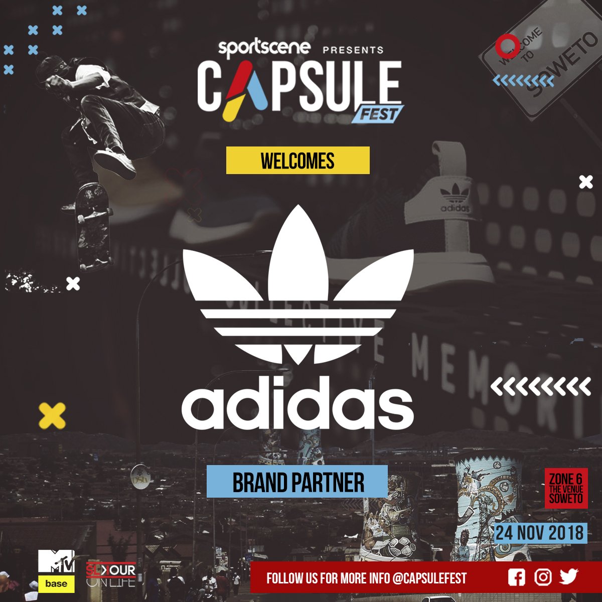 sportsceneSA's tweet photo. The #Original OGs in the game. We are proud to welcome @adidasZA as one of our brand partners at @CapsuleFest this year. Show them some love with a retweet, comment, like.#CelebrateCulture #CapsuleFest #Continental80 https://t.co/ZnVDW6SIR2