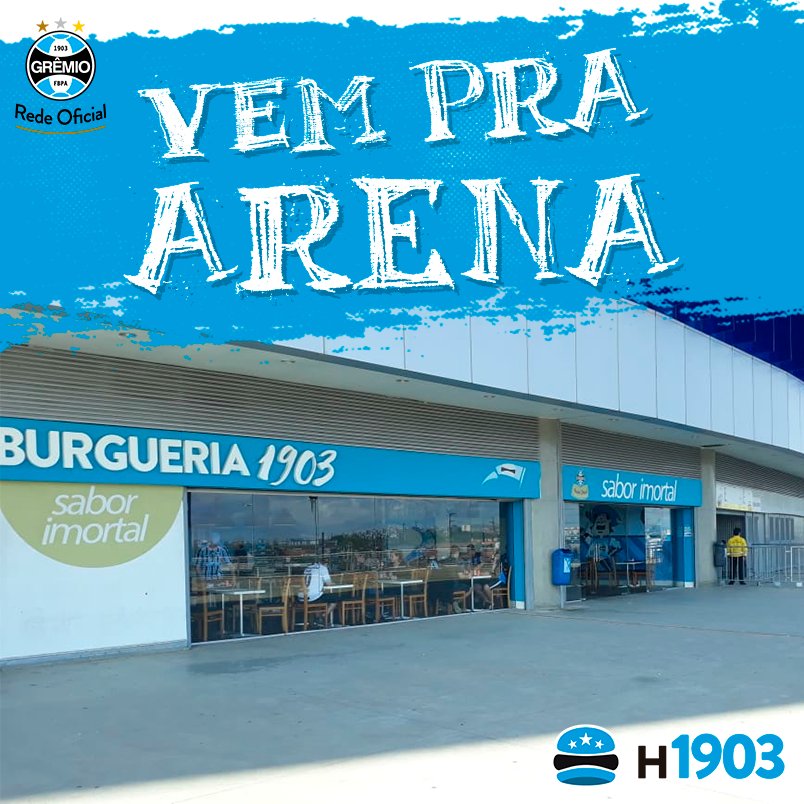 Burger1903's tweet photo. Estamos localizados na Arena do Grêmio (Av Padre Leopoldo Brentano, Rampa Oeste, 110), aberto todos os dias das 11H às  18H! Nos dias de jogos do Tricolor na Arena temos horários diferenciados 😉
Estamos te esperando! 🍔 https://t.co/5dBk8ZXRH3