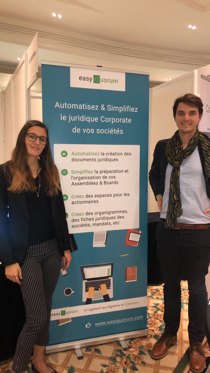 L’équipe @easyquorum est prête à vous accueillir au #LegalTechShow des <a href="/TropheesduDroit/">Trophees du Droit Edition Conseils Juridiques</a> <a href="/MagDecideurs/">Décideurs Magazine</a>