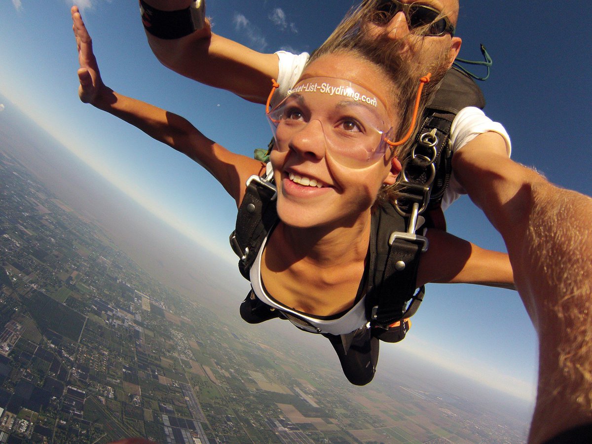 If you're going to jump out of an airplane... do it with friends.