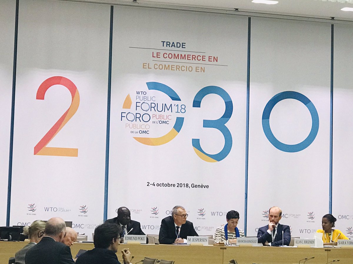 ceresacademy's tweet photo. “Technology is huge tool for increasing competitivess of companies. Businesses have unused growth potential. Providing 75% of employability, but only 50% of GDP. This applies even more for women entrepreneurs” @AranchaGlezLaya of @ITCnews #WTOPublicForum #Trade2030 #Tech4Trade https://t.co/X7pxetNlbG