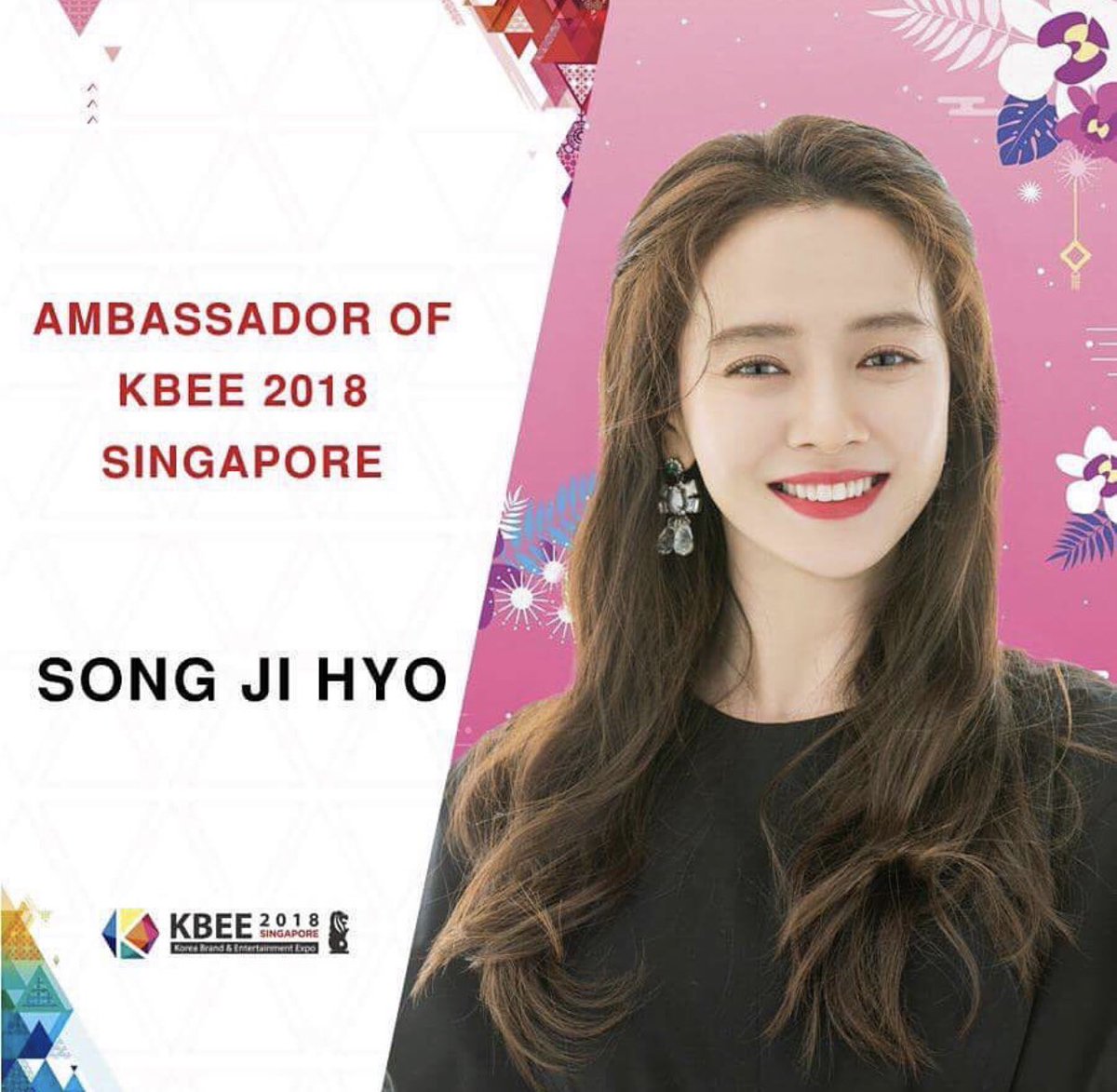 KOATSG's tweet photo. [UPCOMING] Song Ji Hyo will be back to Singapore as Ambassador of KBEE 2018 held on Nov 1 and Nov 2 2018 in Singapore. #SONGJIHYO #KBEE2018 https://t.co/M2pIp8LMKi