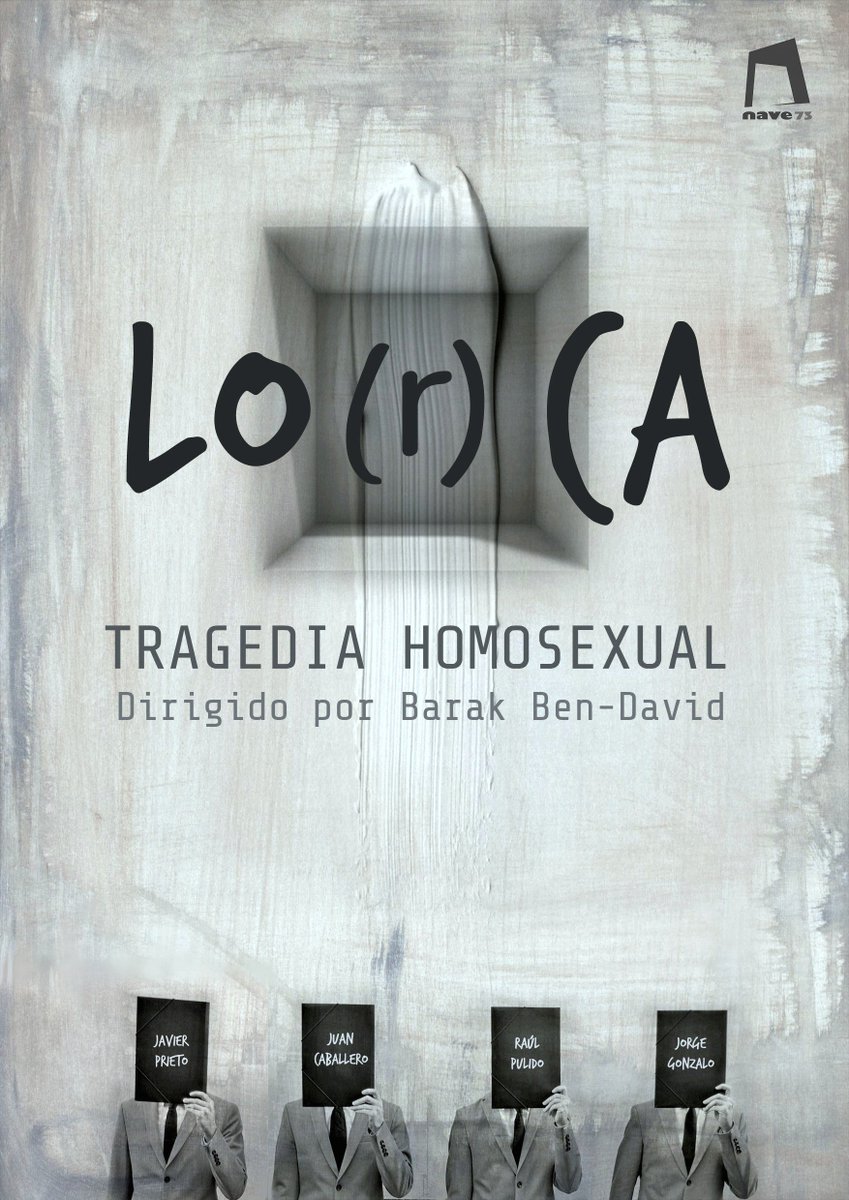 nave_73's tweet photo. Octubre es el mes de los grandes regresos en #Nave73 y entre ellos no podía faltar #Lo_r_ca de #BarakBenDavid que vuelve los domingos a las 19:30h 🎭 'Aire fresco sobre la escena' vía @EfectoMadrid ✍️ https://t.co/Vby4dLuY4e
#teatro #Lorca #LGTBI #Madrid https://t.co/3RhuOA66qa