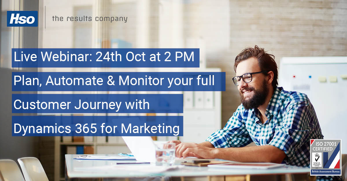 HSO_Tweets's tweet photo. Live webinar 24th Oct | Learn how to plan, automate and track #marketing messages, then turn them into qualified #salesleads.   https://t.co/j0ADZdnyT3
#closedloopmarketing #microsoftdynamics #automation #crmsoftware #customerexperience #customeracquisition https://t.co/iXzi1PAzWi