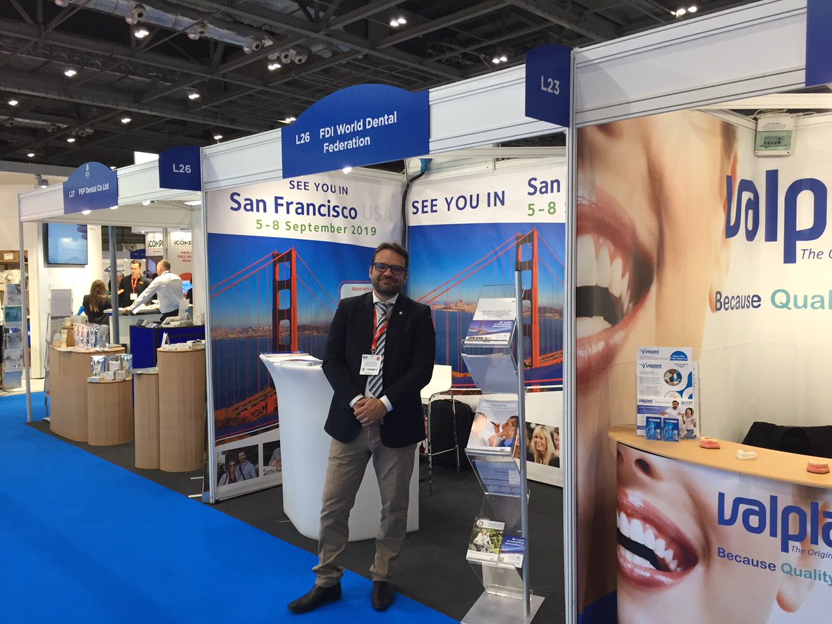 FDI_WDC's tweet image. If you're in London, UK, at the @dentalshowcase, visit us at booth L26 to find out more about the FDI #WorldDentalCongress 2019 San Francisco and how to register. #BDIAdental18