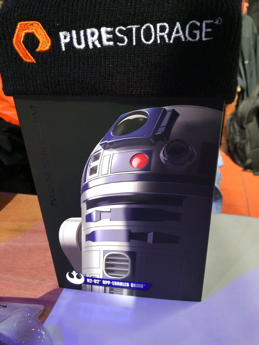 CapitoIT's tweet photo. Win your very own Droid - R2D2 no less!!! Head along to the Capito / @PureStorageUK  stand @scottishvmug  today to enter. https://t.co/89COZiuQWO