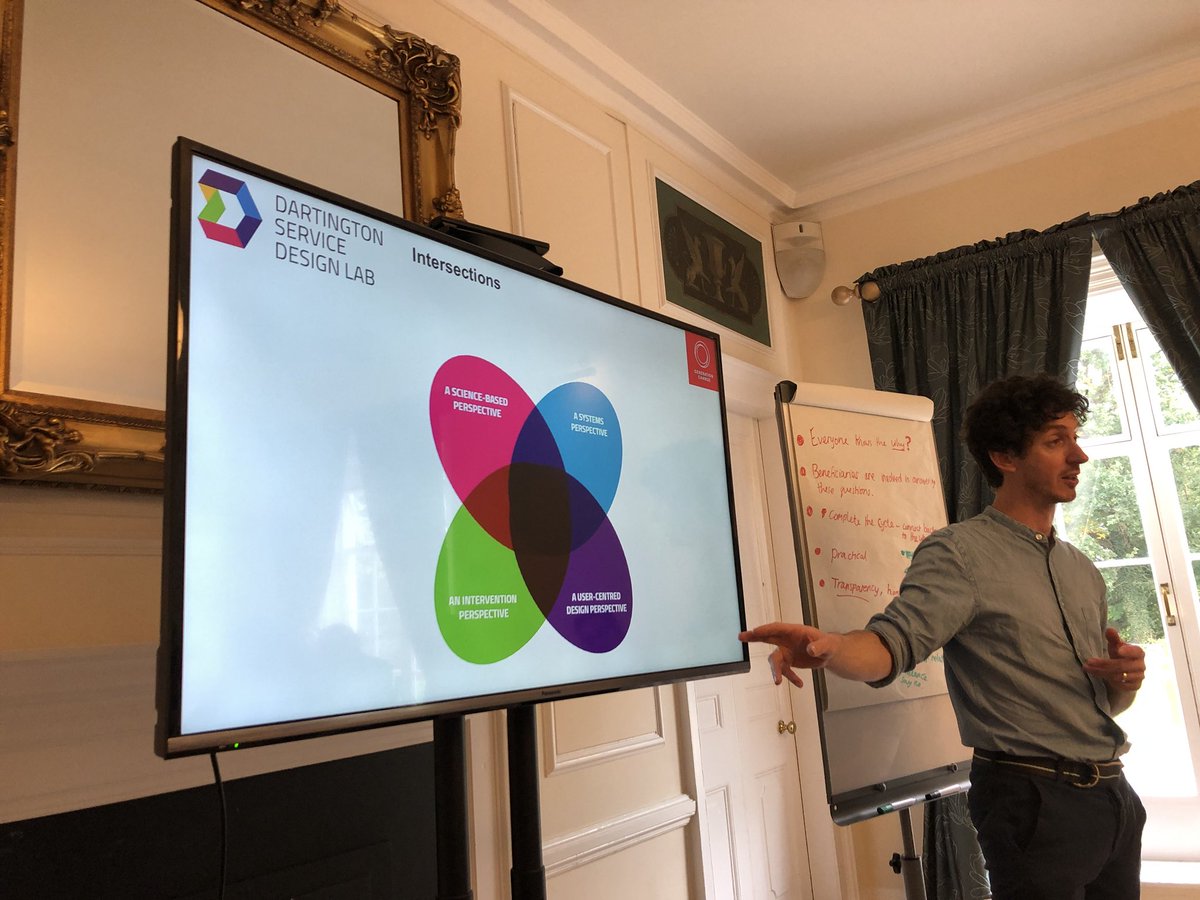 DdotReed's tweet image. Now we have Tim from @DartingtonSDL giving an intro to ways of combining scientific evaluation and user design methods #ImpactAccelerator #iWillFund