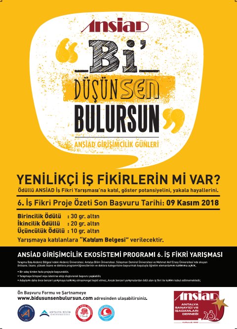 GEnstitusu's tweet photo. Değerli Öğrencilerimiz, 
ANSİAD Girişimcilik Ekosistemi Projesi kapsamında girişimcilik ve ödüllü iş fikri yarışması son başvuru tarihine sayılı günler kalmıştır. Tüm öğrencilerimizin başvurularını bekliyoruz. 
Özet Başvuru Linki: https://t.co/c0RMtBEbUW https://t.co/Y4qNr1rBs8