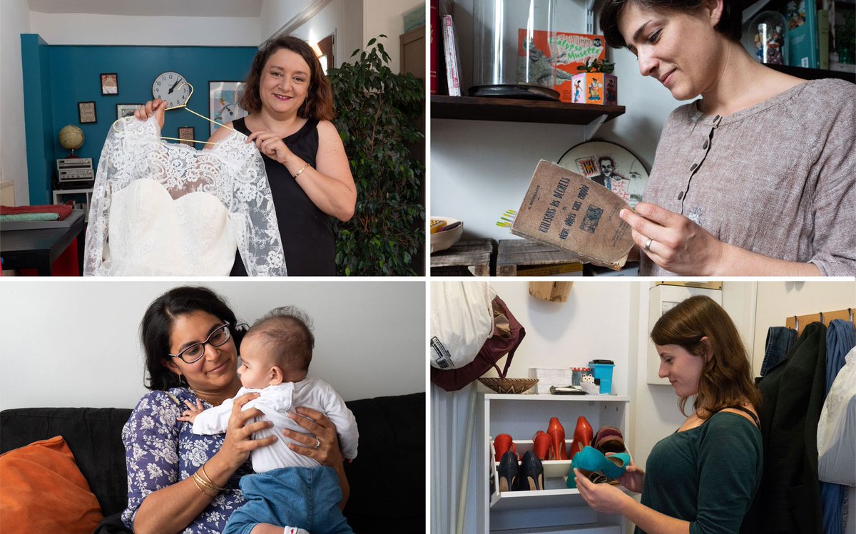 juliendu's tweet image. Cela fait 9 mois qu'ils n'ont acheté aucun objet neuf. Dans @LaCroix, je fais le portrait des quelques-uns des "Rien de neuf", les 12000 personnes qui ont répondu au défi de l'asso @ZeroWasteFR #longformat la-croix.com/Economie/Franc…