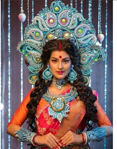 siti cinema on twitter mesmerizing maa durga shaaj of sanjana she is looking so pretty and beautiful agomonishoot kolkata tolltwoodindustry tollywoodactress durgapujo https t co zkgjeyr4dy mesmerizing maa durga shaaj of sanjana