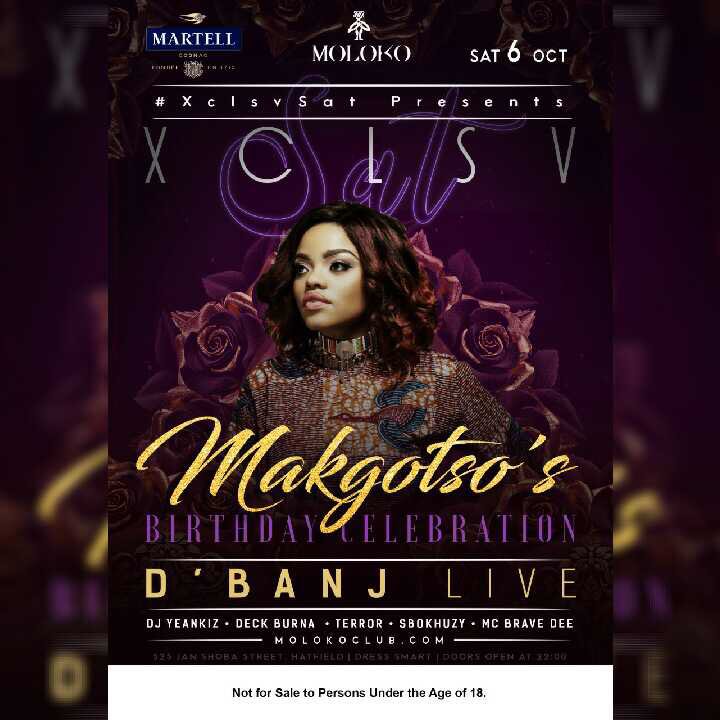 Tshepo25904735's tweet photo. 1. Begin with us this #fabulousfriday
2. Then continue with us this #XclsvSat
3. And end your awesome weekend with us this #LocoSunday
Only @MolokoPretoria THREE awesome EVENTS are created JUST FOR YOU! https://t.co/7iVQzHN7ks