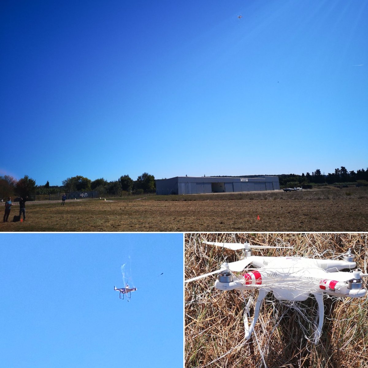 magali_viviani's tweet photo. #droptec #demonstration filet lutte anti drone pour le second séminaire Drones @Safe_Cluster https://t.co/zHGxLuS9xf