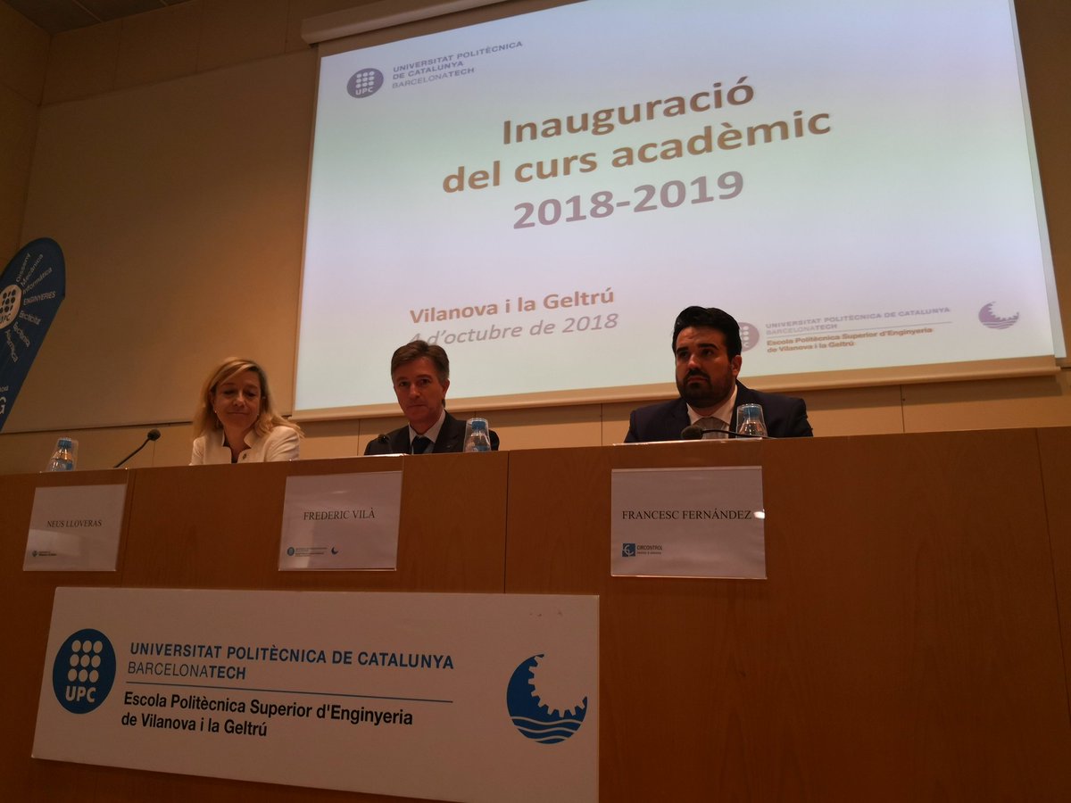 olga_vng's tweet image. Inauguració del Curs Acadèmic de @la_UPC a Vilanova i la Geltrú transformem la ciutat formant-nos #BarcelonaTech