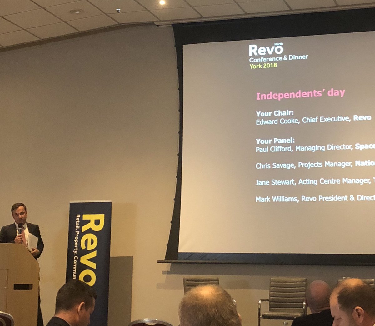 Phew - done my panel session, now time to relax and enjoy the rest of the day #RevoNorth