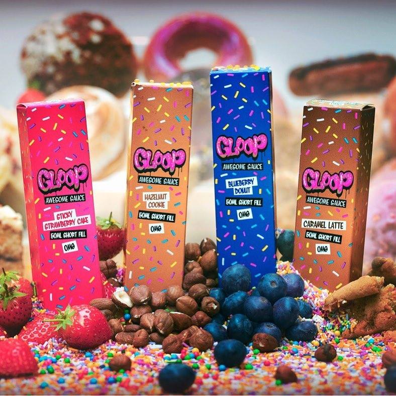 ECigDirect_UK's tweet photo. Sticky Strawberry Cake, Blueberry Donut, Caramel Latte or Hazelnut Cookie? GLOOP now available online and in-stores! https://t.co/OZBDqNj5gq #gloopsauce #awesomesauce #eliquid #vaping https://t.co/yj3BkuY6dX