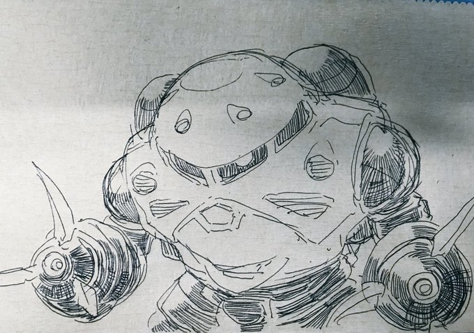 うろ覚えでズゴック描いたから見て 