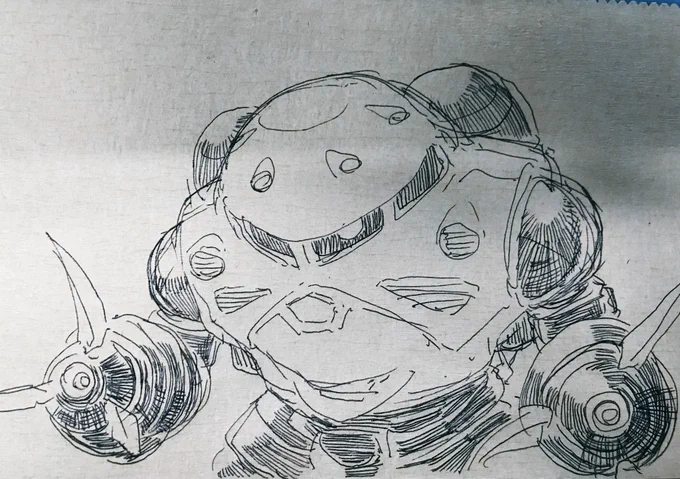 うろ覚えでズゴック描いたから見て 