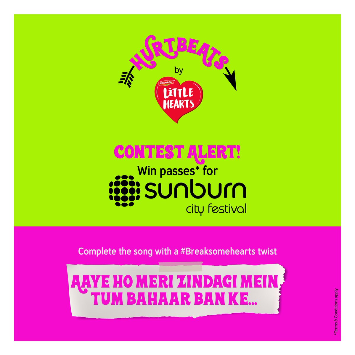 Sing this sweet song to your special someone, but with a twist. Add a cheeky twist to this song, use #HurtBeats and comment below. Get a chance to win passes for <a href="/SunburnFestival/">Sunburn Festival</a> Delhi/Mumbai 2018. Submit your entries before 4 PM, 5th Oct 2018. #ContestAlert #Breaksomehearts