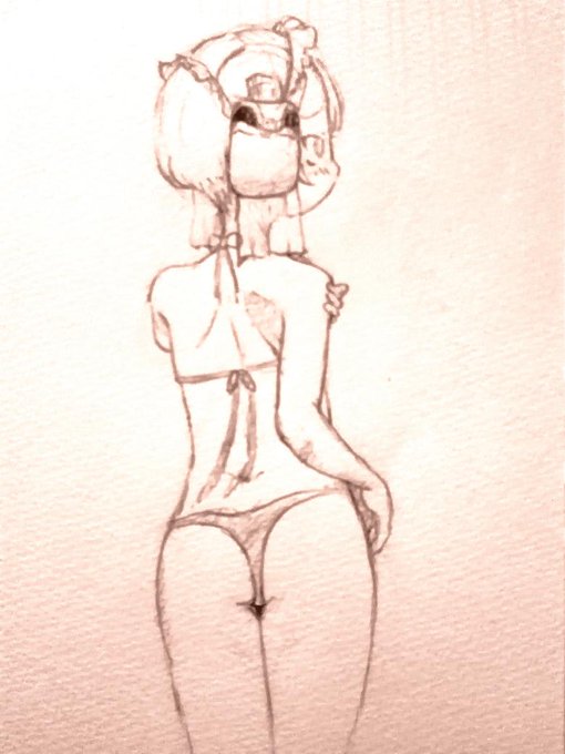 こちら台風でやることないので、マルルクにスケベ水着を着させる 