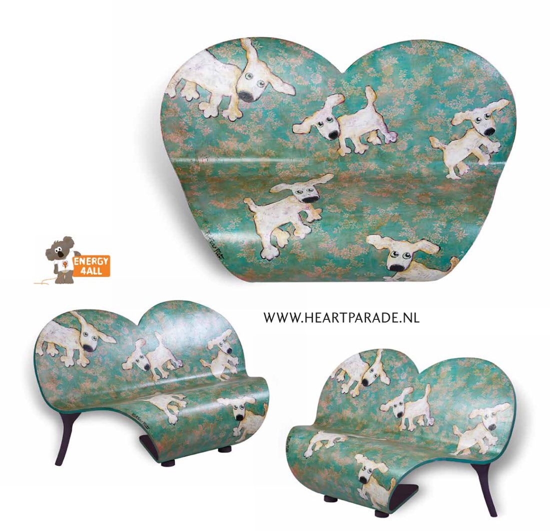 heARTparade_nl's tweet photo. #Dierendag
De heARTseat van Pietra Piet is getiteld: “Happy dog”.

Heartparade Art:
🔸32 Heartseats;
🔸32 Kunstenaars;
🔸On tour 2018/2019;
🔸Veiling 2019, @NBC
🔸Opbrengst naar Medicijn energiestofwisselingsziekte
Delen = 💊
https://t.co/v3cmq8hg9C https://t.co/w92selychS