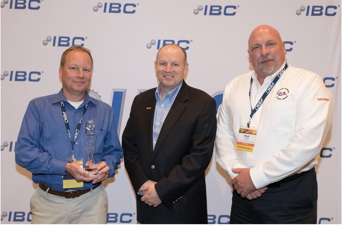 Congrats to Christensen Machinery &amp; Supply for taking home the Distributor of the Year award at the IBC National Conference. #IBCNC2018