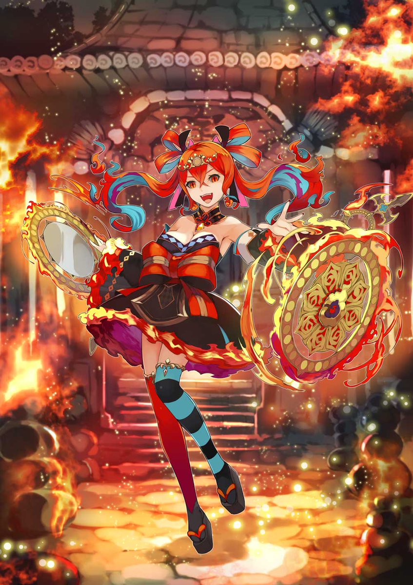 ヴァルキリーコネクト公式アカウント ヴァルコネ Twitterissa 冥炎神カグツチの紹介 千本木彩花さんがcvを担当する 冥炎神カグツチ を紹介 父親は大嫌いだが 母親にはべったりなヤマトの国の炎神 母の面影を求め 年上の女性にもデレデレになるらしい 触ら