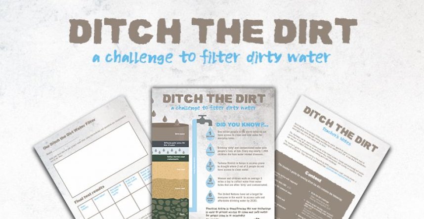 Ditch the Dirt is an exciting NEW STEM challenge for pupils aged 8-14 years. It enables pupils to investigate ways of making dirty water cleaner and can also be used to explore ways of making water safe to drink. ow.ly/ye8d30m4T21 #ASEChat  <a href="/PA_Schools/">Practical Action Schools</a>