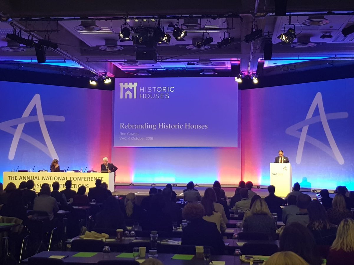 vac_conference's tweet photo. #VAC2018 resumes with “Museums & Heritage Spotlight” presented by Ben Cowell, Director General, Historic Houses followed by Louise Stewart, Chief Executive, Alexandra Palace @Yourallypally https://t.co/DukP2jMFcO