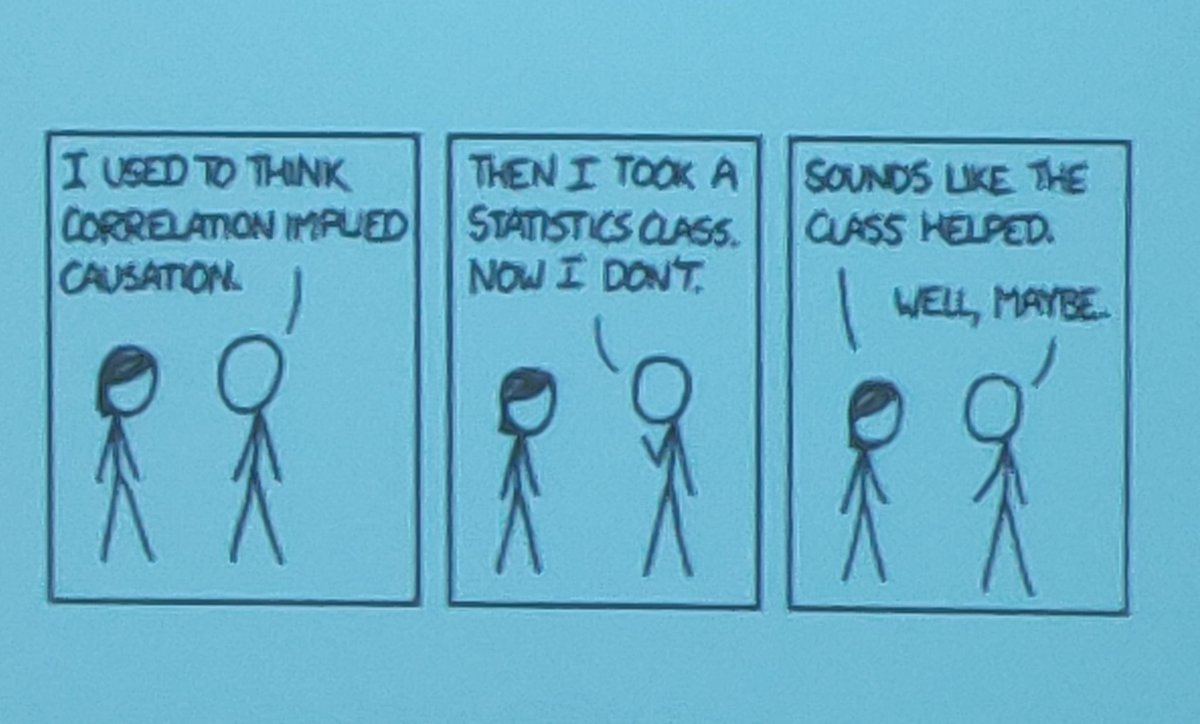 Nothing like a lecturer whose funny bone is still intact #Biostatistics @nuigalway