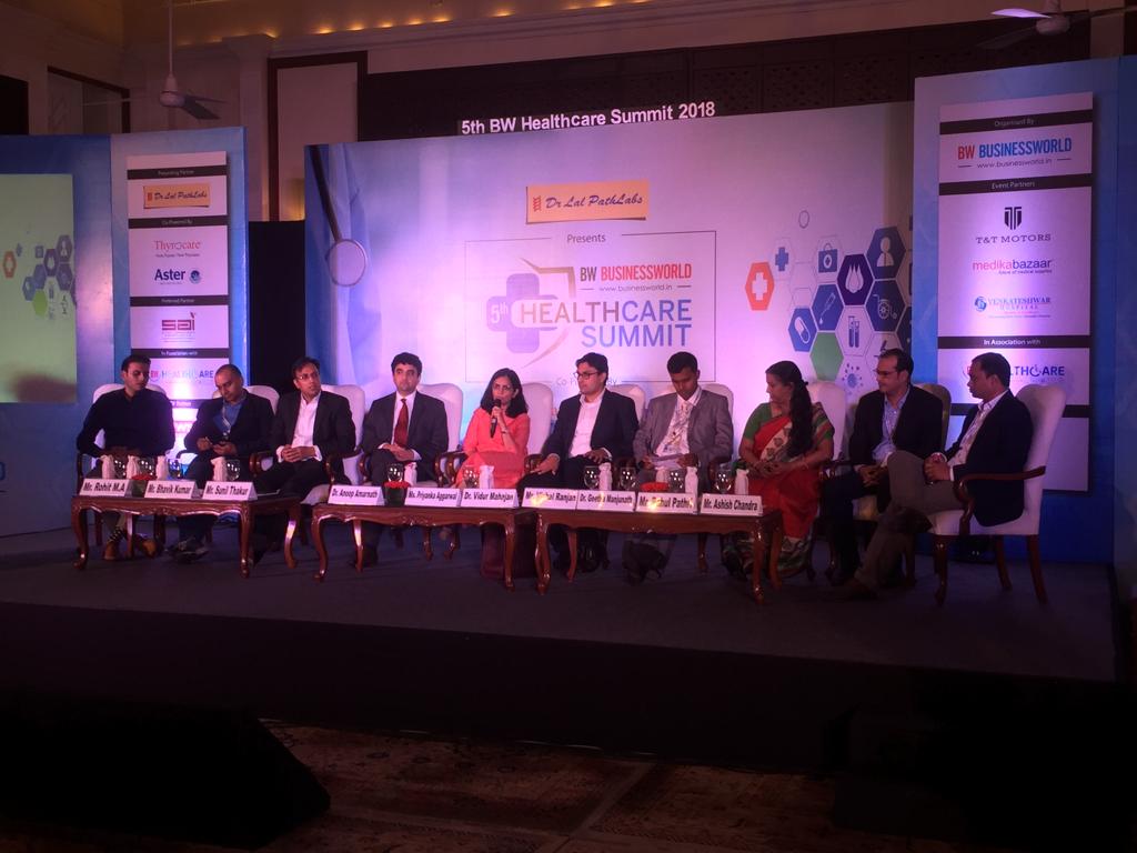 BWBusinessworld's tweet image. "30% of Indians walk miles to get basic medicine": Bhavik Kumar, Founder and CEO, @MyMedibox at lalpathlabs Presents @BWBusinessworld 5th Healthcare Summit Co-Powered by @Thyrocare and @ASTERHealthcare at @imperialdelhi      

#HCSummit