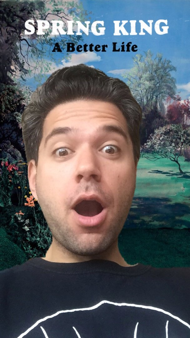 IT'S WHAT YOU'VE ALWAYS WANTED - THE CHANCE TO PUT YOUR FACE IN THE ARTWORK OF OUR NEW ALBUM (HERE'S MY ATTEMPT) m.me/springkingmusic