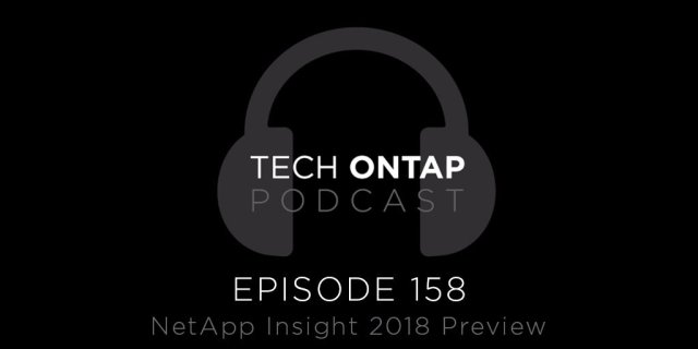 sparkletowers's tweet photo. Tech ONTAP Podcast Episode 158: NetApp Insight 2018 Preview https://t.co/FAn4plfJYD https://t.co/32UH2MfYMe