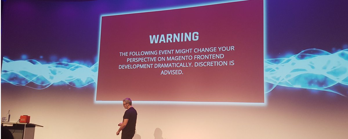 Redkiwi_agency's tweet image. Onze #Magento developer Bas is vandaag bij Reacticon in Eindhoven. Reacticon Conference zoomt in op alle toekomstige updates en wijzigingen voor Magento. #warning #changesarecoming #reacticon #magento2 #makingmagentodevsninjas #pwa #headless #react #javascript #development