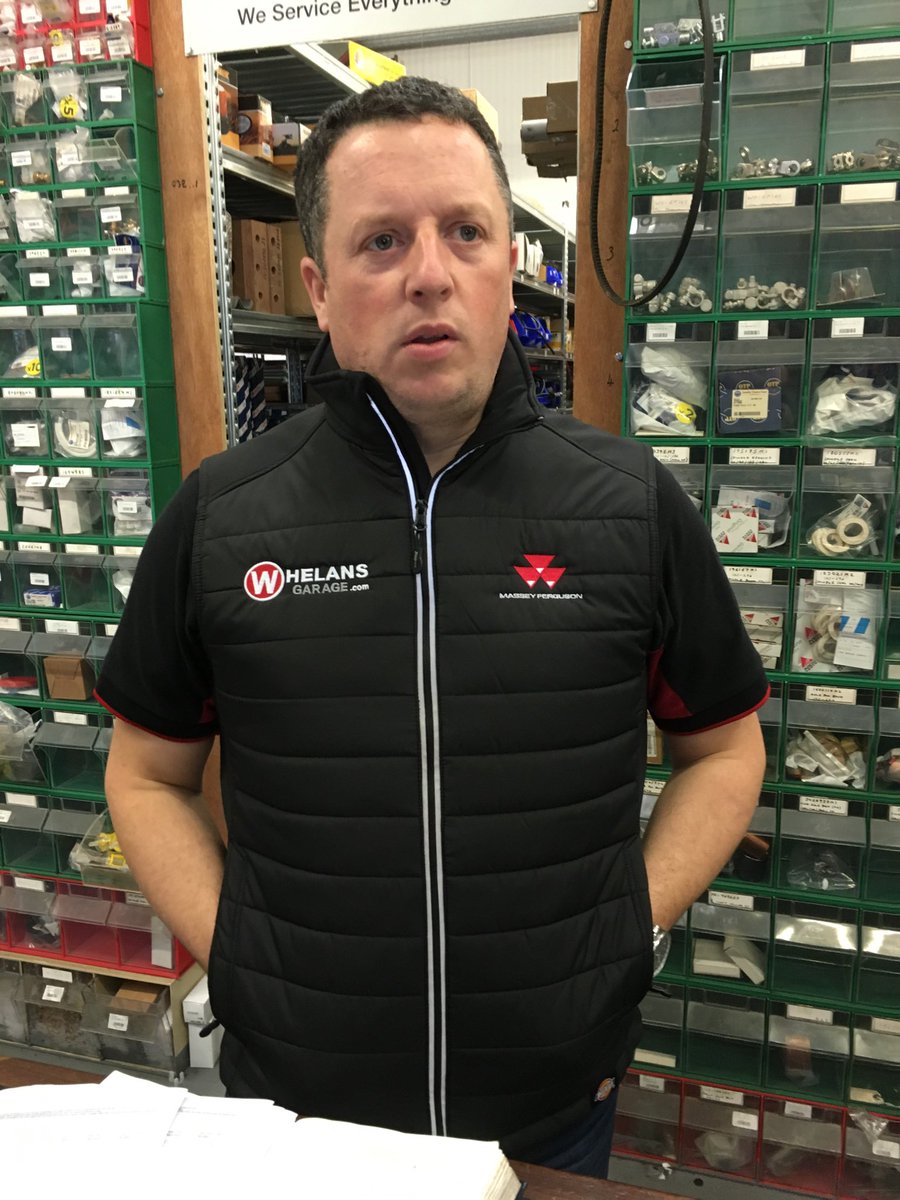 Sean Morris ⁦<a href="/whelansgarage/">Joe Whelan Ltd</a>⁩ rocking the Loudon with Embroidery to the fore, call in and see the #Dickies range in Ennis