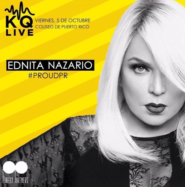 clubednitafl's tweet photo. ¡A SOLO 1 DÌAS! Para sentir la fuerza y la pasión de nuestra diva, en el #KqLiveConcert. Este viernes 5 de Octubre, en el Coliseo de Puerto Rico, José Miguel Agrelot.
🚨ÚLTIMOS BOLETOS!! https://t.co/m206s6u5NE
#EdnitaIsBack #LaDiva #RockOn @EdnitaNazario https://t.co/PMLScBXxq8