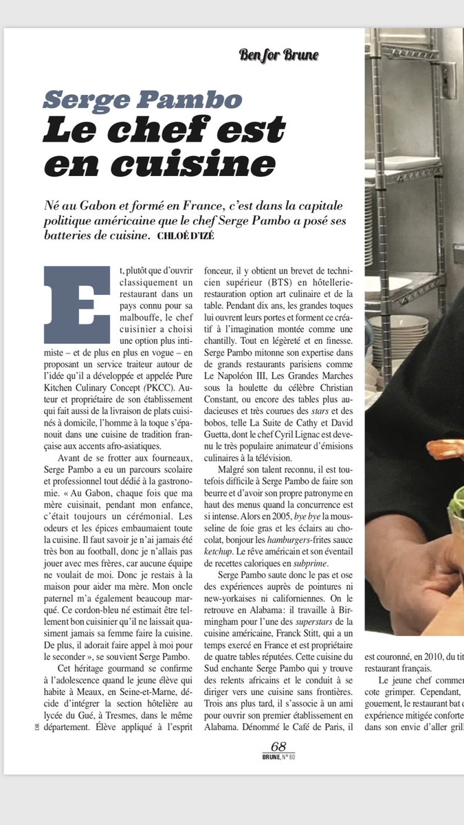 chefserge's tweet photo. Amazing article from BEN magazine.
À lire absolument.
Merci / thanks https://t.co/tgBVFSAfQc