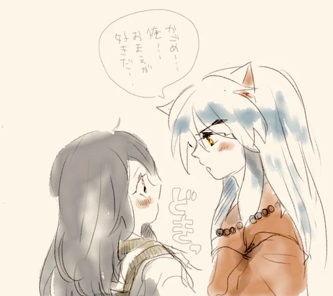 直接的な犬夜叉と間接的な犬夜叉 