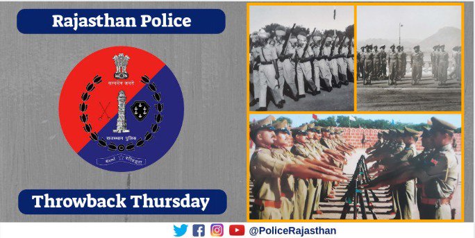 PoliceRajasthan's tweet photo. #ThrowbackThursday
Rajasthan state was formed by the amalgamation of all erstwhile princely states &amp; the merger of police forces of all former princely states led the formation of #RajasthanPolice in January 1951.

 @VasundharaBJP https://t.co/cDhkKWXuXV