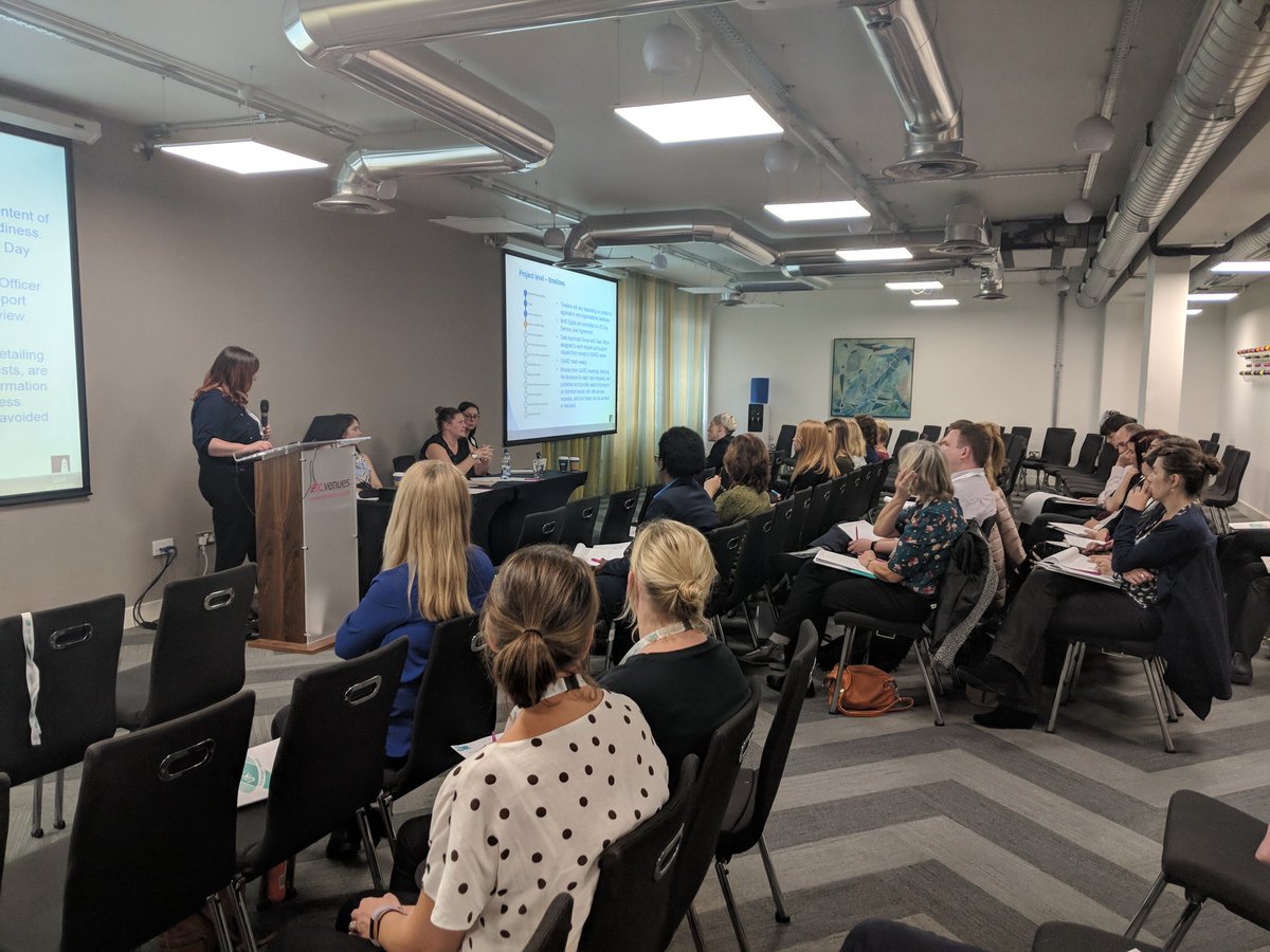 UKTMN's tweet image. Our 4 workshops are in full flow, lots of interesting discussion and group work on #GDPR, #SWAT, #routinedata and #closedown @shauntreweek @adwoa_parker @hsru_aberdeen @FionaLuggWidger @SuzHarts and Sarah Dickson #uktmn2018