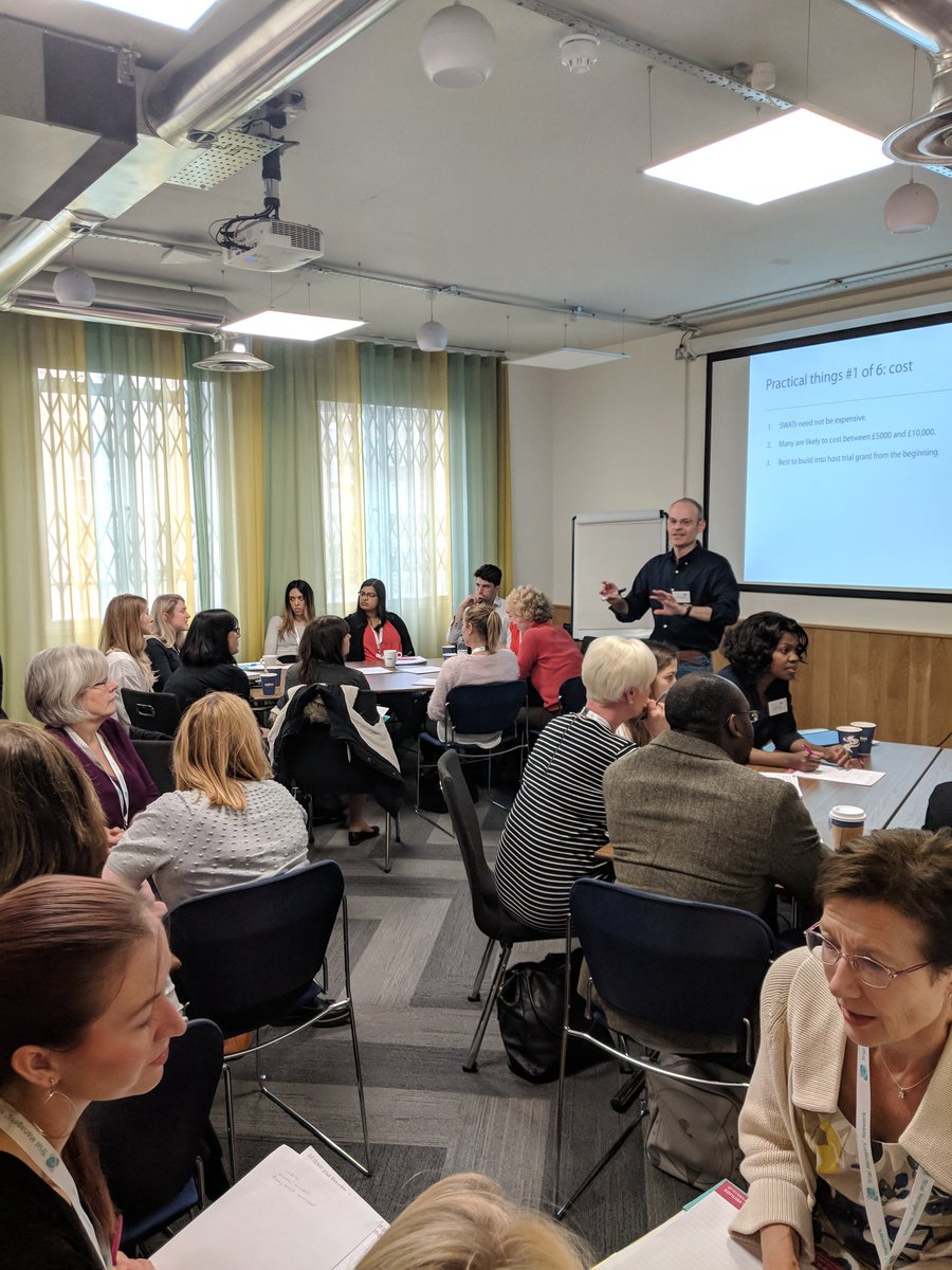 UKTMN's tweet image. Our 4 workshops are in full flow, lots of interesting discussion and group work on #GDPR, #SWAT, #routinedata and #closedown @shauntreweek @adwoa_parker @hsru_aberdeen @FionaLuggWidger @SuzHarts and Sarah Dickson #uktmn2018