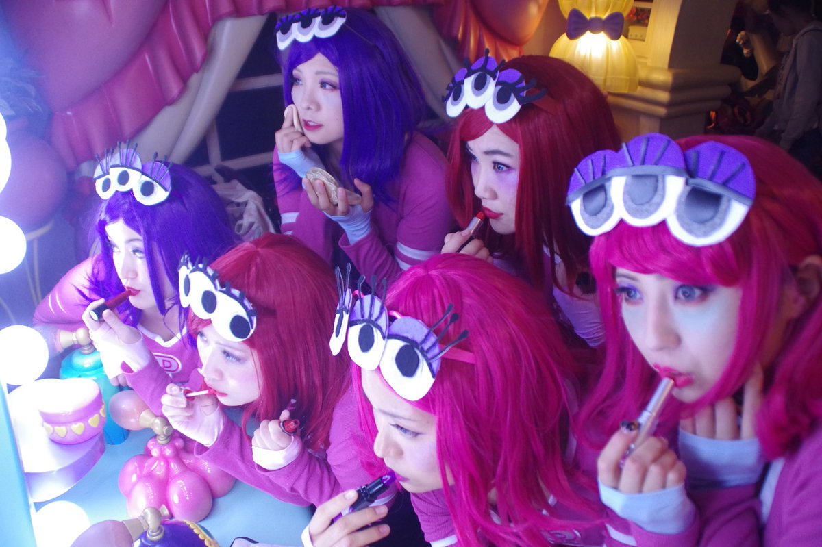 Candyxoxpop's tweet photo. 間違えて消してしまったのであげ直し😭カメラロールが色彩の暴力でめちゃくちゃ可愛い💗💜❤️
また来年もPNKちゃんで春キャンしたいなあ〜💓
#PythonNuKappa
#PNK
#dハロ仮装
#dハロ仮装2018 https://t.co/9Ojyu5Lkof