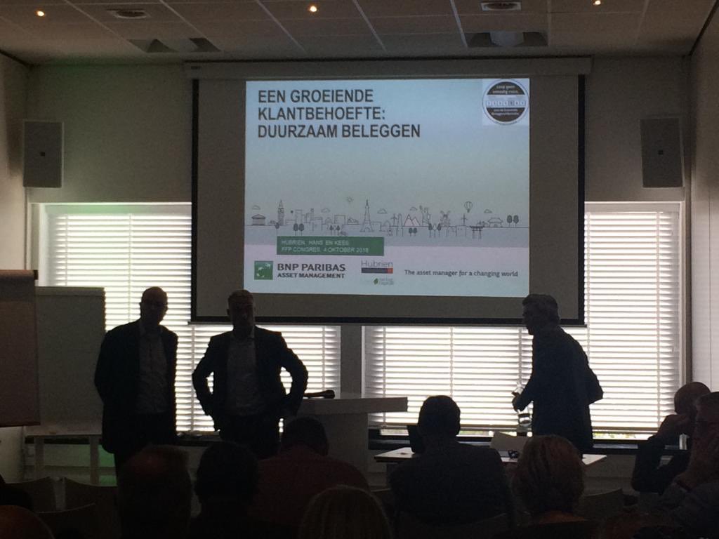 BNPPAM_NL's tweet image. Ook bij #ffpcongres ontbreekt #duurzaam #beleggen niet ⁦@FFPCongres⁩