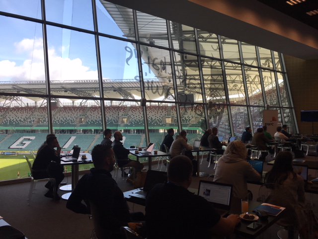 exatel_pl's tweet photo. No i ruszyliśmy! Pierwsza edycja warsztatów #EXATEL #InTECHDay w toku. Grupowe ćwiczenia w konwencji Capture The Flag. Na @LegiaWarszawa szukamy w logach śladów przestępców. #fun #cyberbezpieczeństwo Info o następnych edycjach na https://t.co/XK2qCDdNPz https://t.co/6CpDXwlv3y