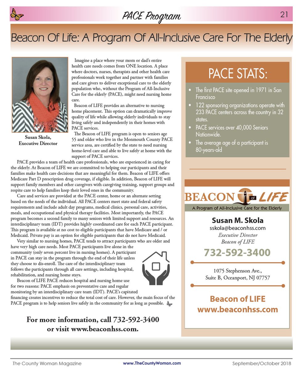TheCountyWoman's tweet photo. If you're interested in the best care for your elderly loved ones, Beacon of Life and the PACE Program is it! Read more here: https://t.co/jC0OpO6IZG