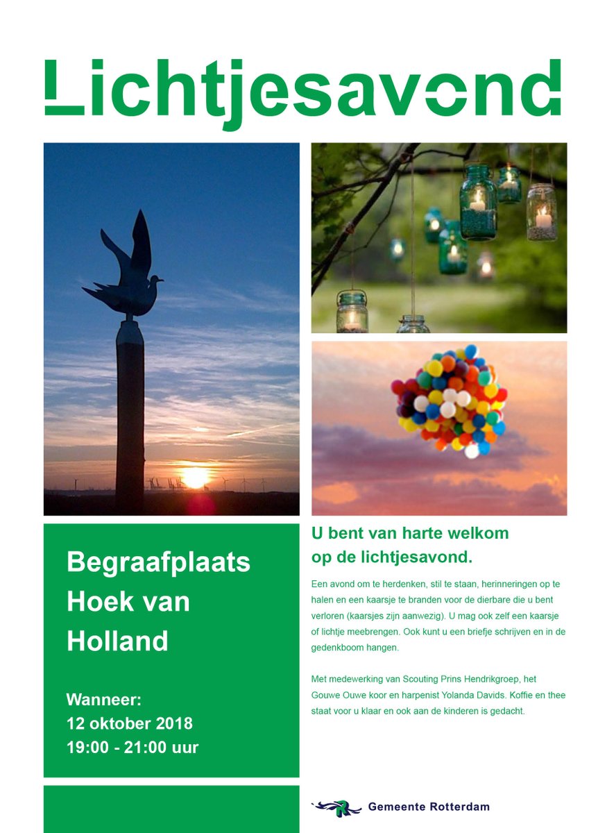Uitvaart_010's tweet photo. De komende maanden organiseren of faciliteren we op diverse #Rotterdamse begraafplaatsen #Lichtjesavonden. U bent op vrijdag 12 oktober van 19 tot 21 uur welkom op onze begraafplaats in Hoek van Holland. Kijk voor een overzicht van alle Lichtjesavonden op https://t.co/LVO39OrG0Q https://t.co/93bKuGTi22